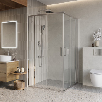 Душевой уголок BELBAGNO LUCE-A-22-100+20-C-Cr